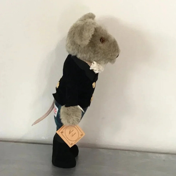 Rare Vintage Little Folk "Mouse  Louis" Plush, Victorian Edwardian Costume, 14" - Picture 6 of 16